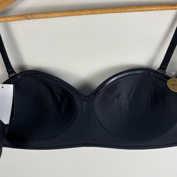Wacoal 854372 Black Staying Power Strapless Bra Convertible Wire Free Sz 34D NEW - Picture 10 of 16